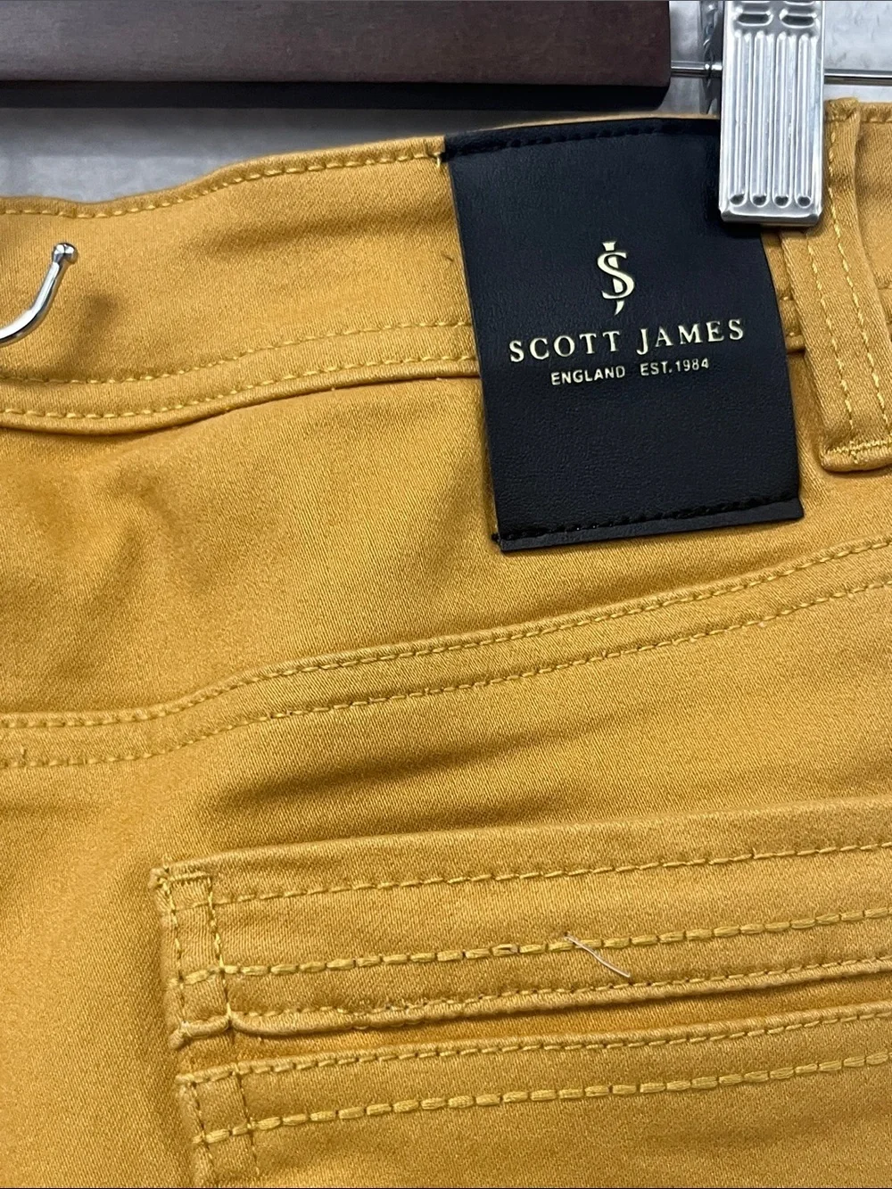 X Ray Mustard Commuter Stretch Cotton Blend Pants.  #1146